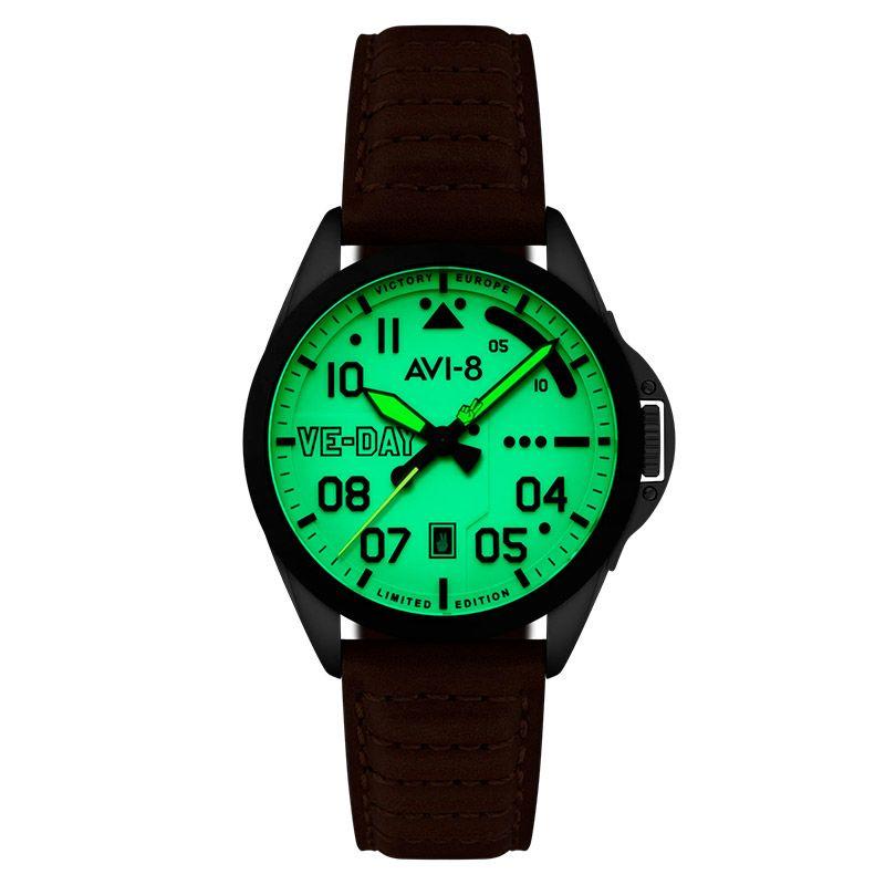 Relógio AVI-8 Patriot Automatic VE-DAY Victory Cream AV-4082-04